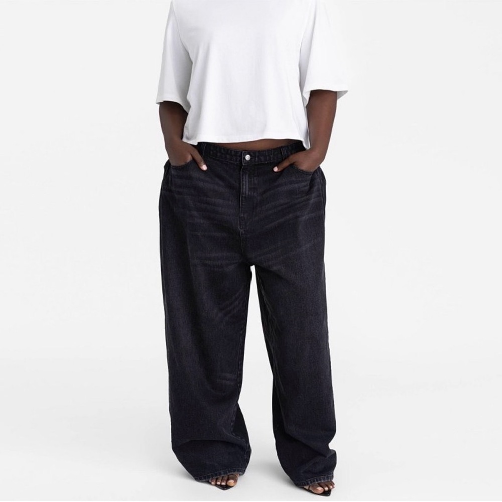 Wide Leg Black Jeans for Women